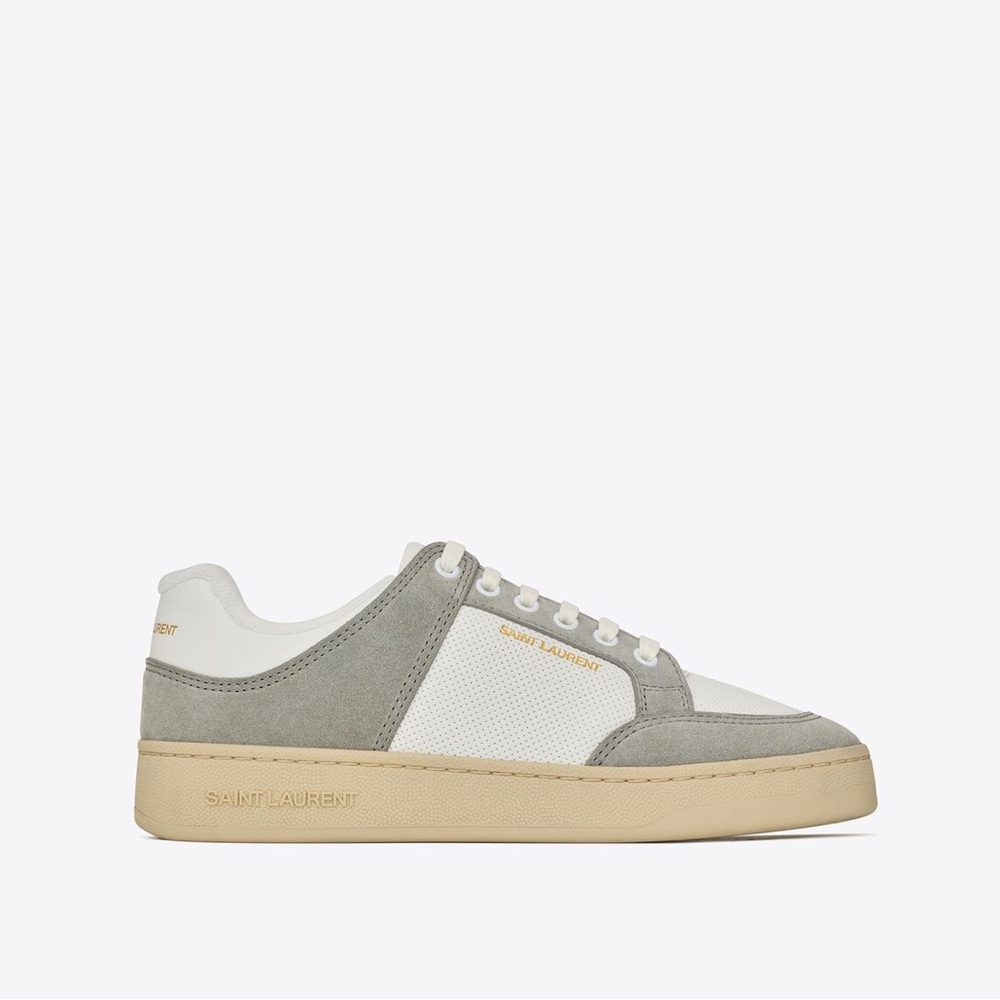 **** SOLD **** Saint Laurent SL/61 SNEAKERS IN LEATHER AND SUEDE
